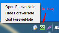 Download web tool or web app ForeverNote