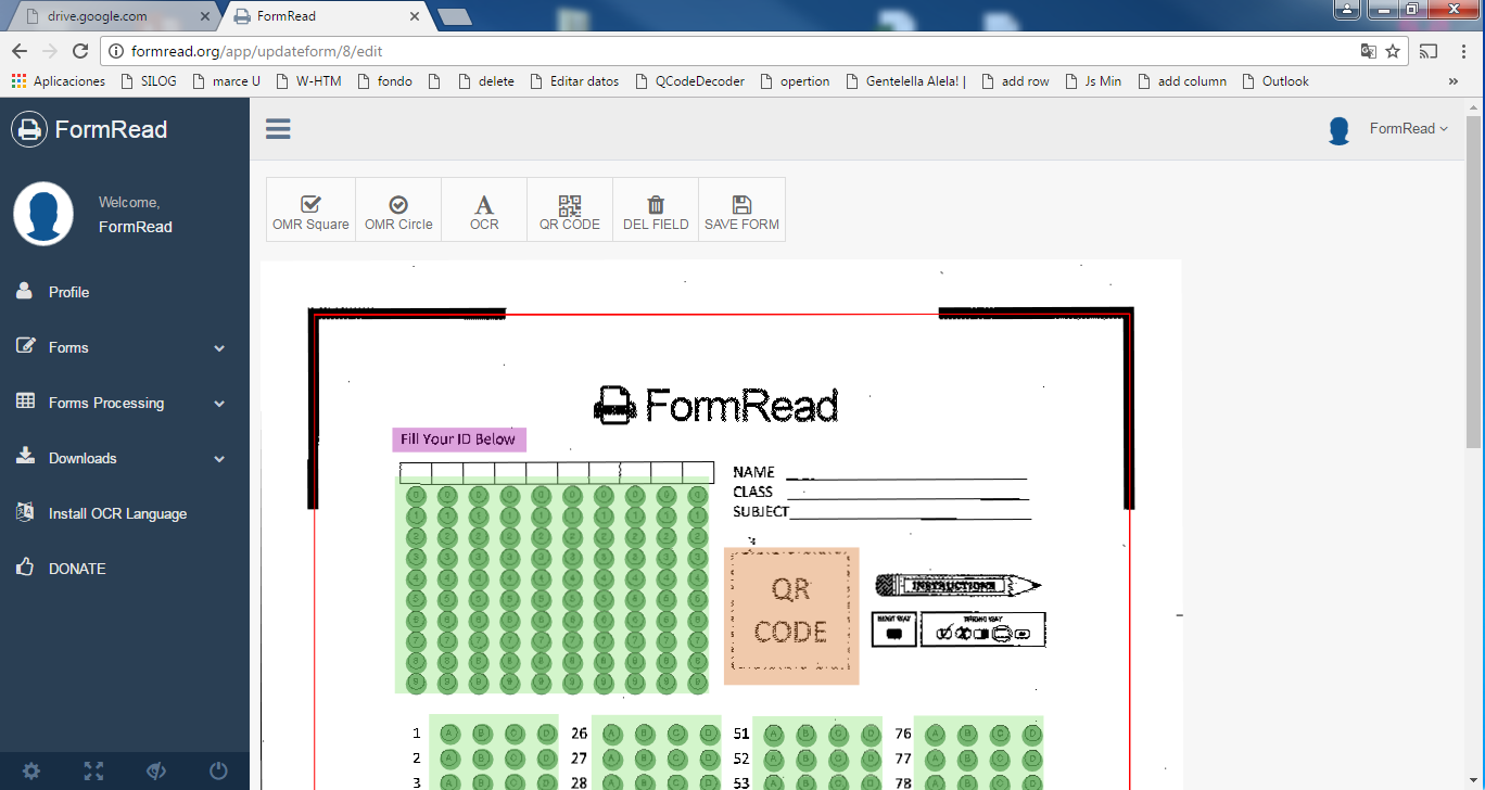 Download web tool or web app FormRead 