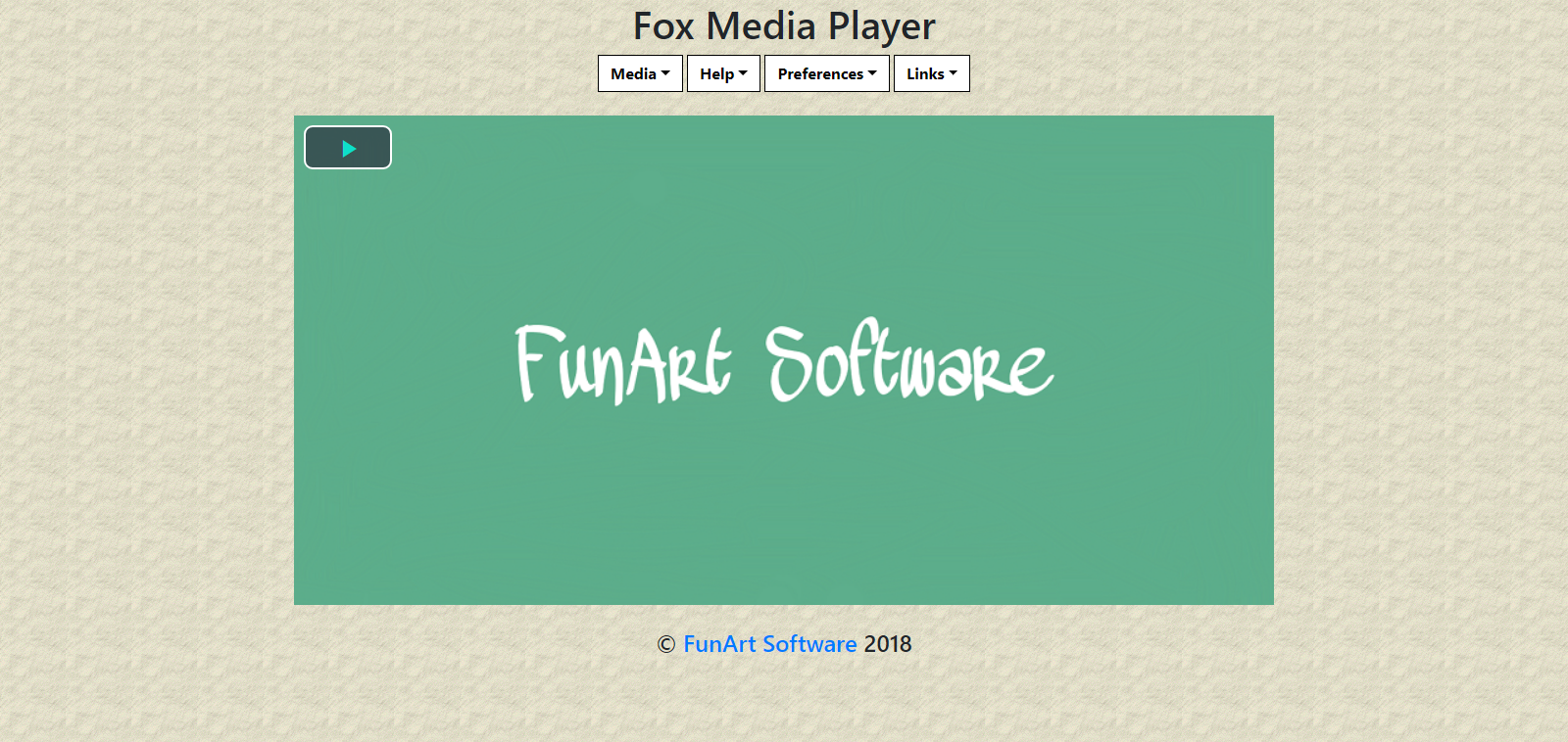 Download web tool or web app Fox Media Player
