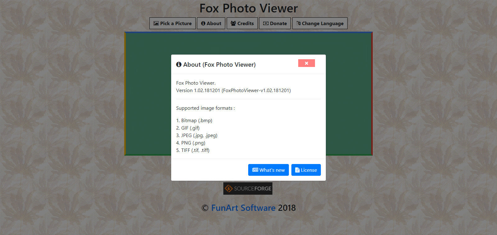 Download web tool or web app Fox Photo Viewer