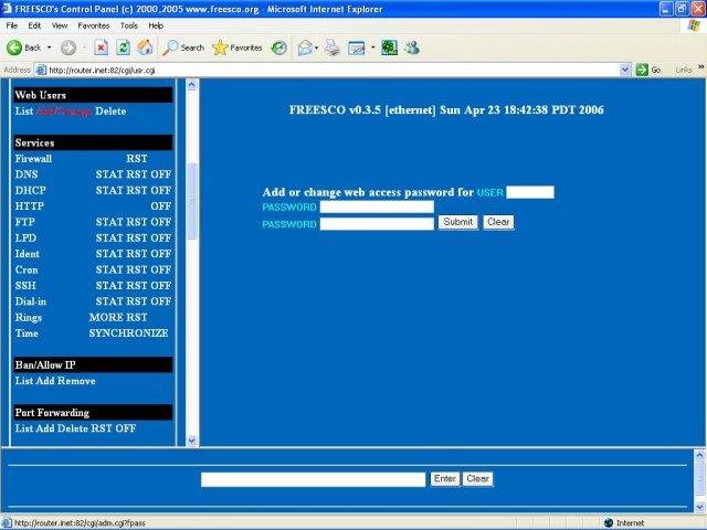 Download web tool or web app FREESCO router