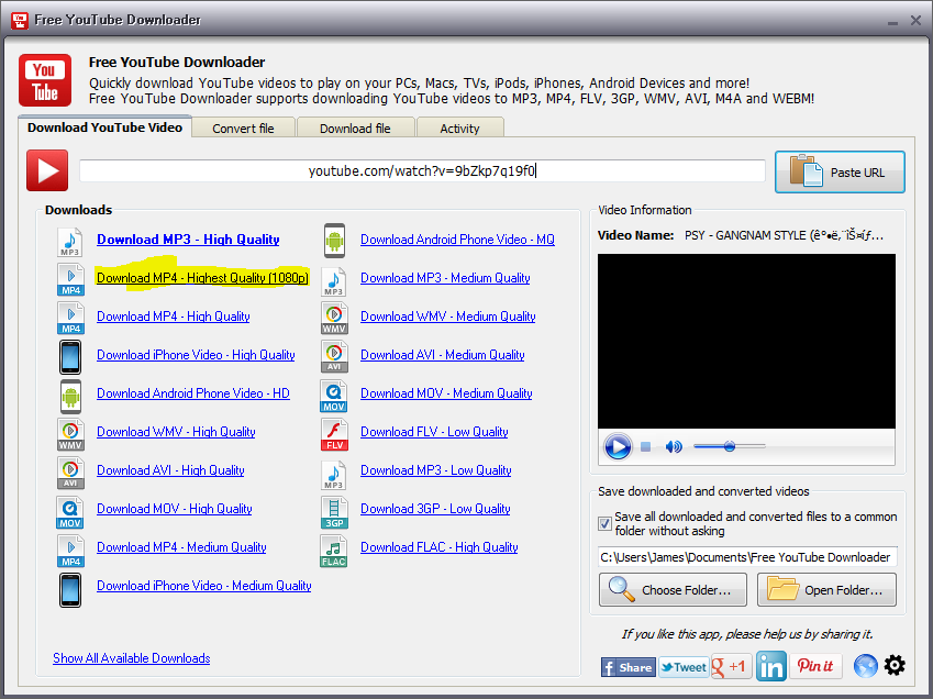 Download web tool or web app Free YouTube Downloader