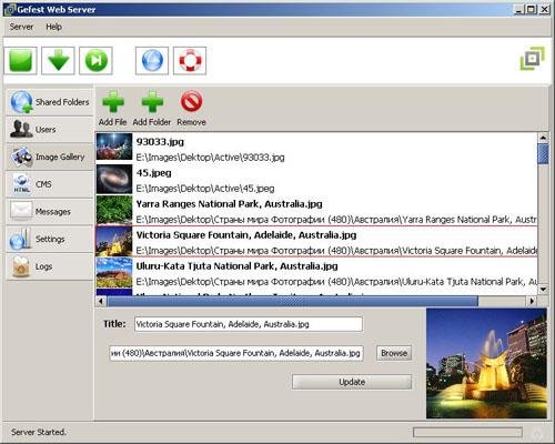 Download web tool or web app Gefest Web Home Server