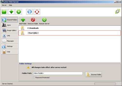 Download web tool or web app Gefest Web Home Server