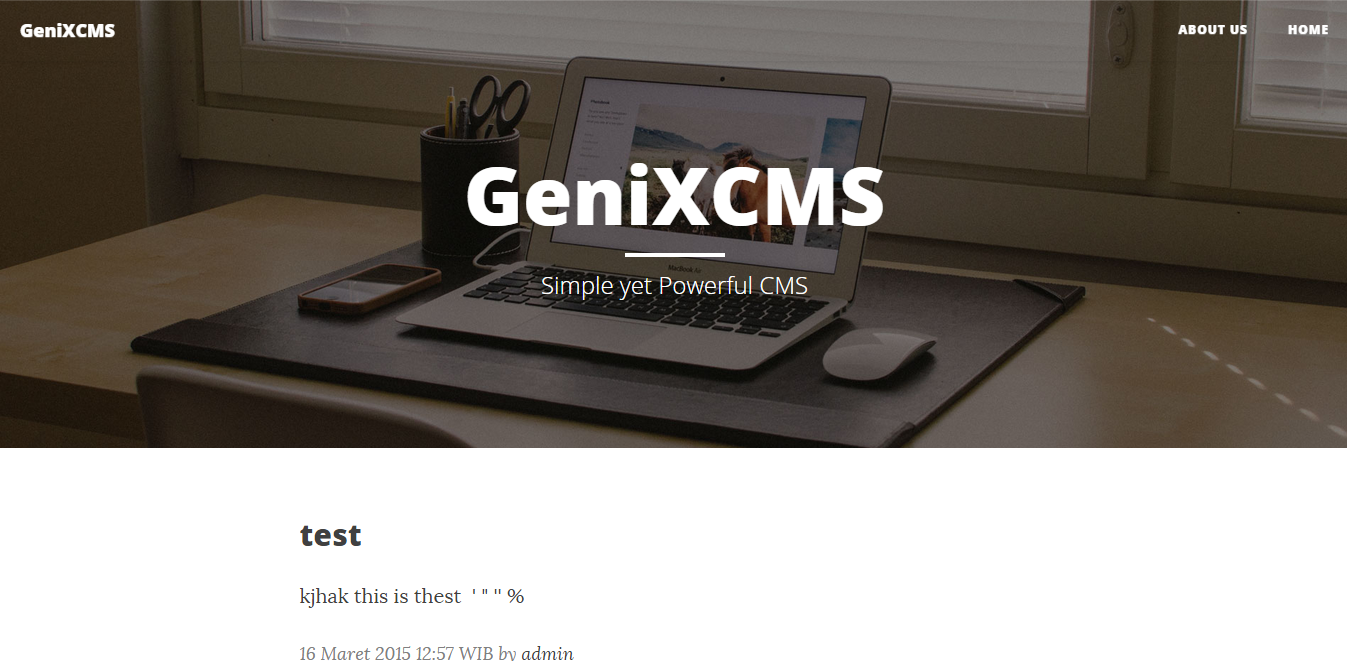 Download web tool or web app GeniXCMS