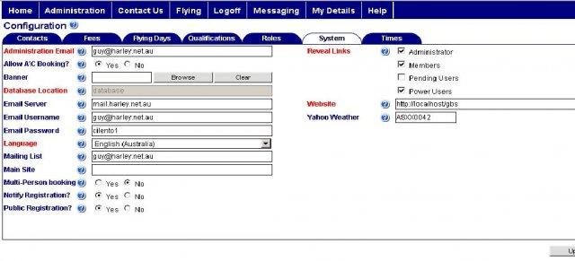 Download web tool or web app Gliding Booking System