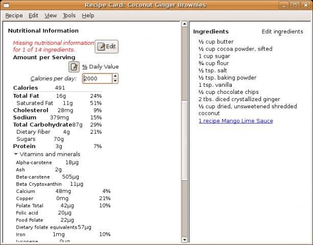 Download web tool or web app Gourmet