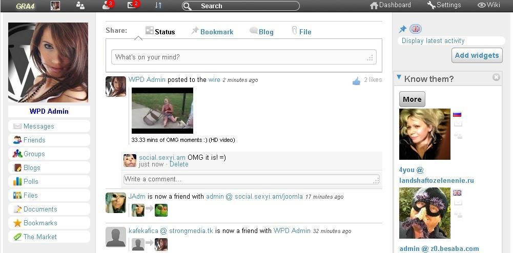 Download web tool or web app GRA4 Social Network for MyBB