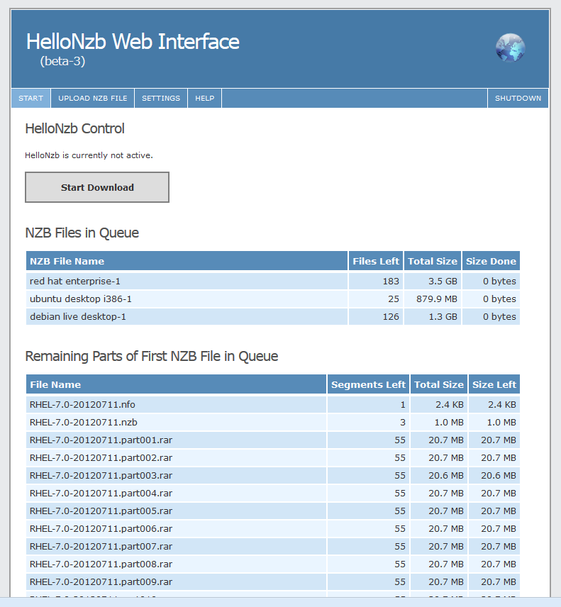 Download web tool or web app HelloNzb