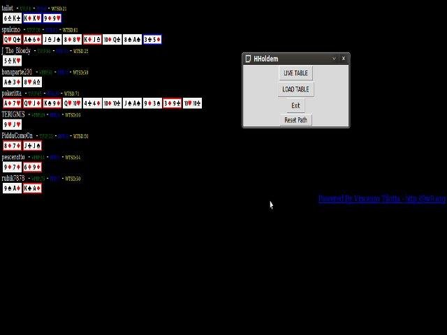 Download web tool or web app HHoldem