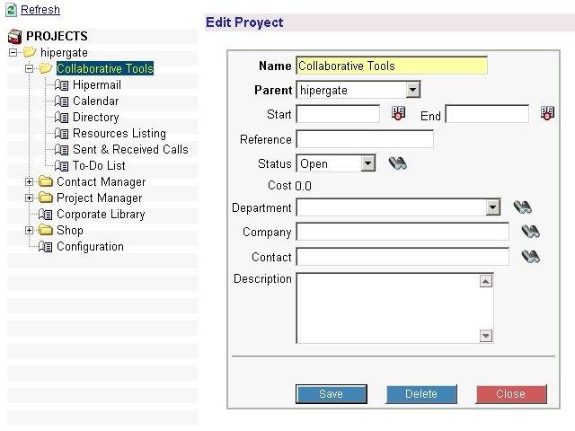 Download web tool or web app hipergate CRM