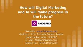 Free download How will Digital Marketing and AI make progress in the future? video and edit with RedcoolMedia movie maker MovieStudio video editor online and AudioStudio audio editor onlin