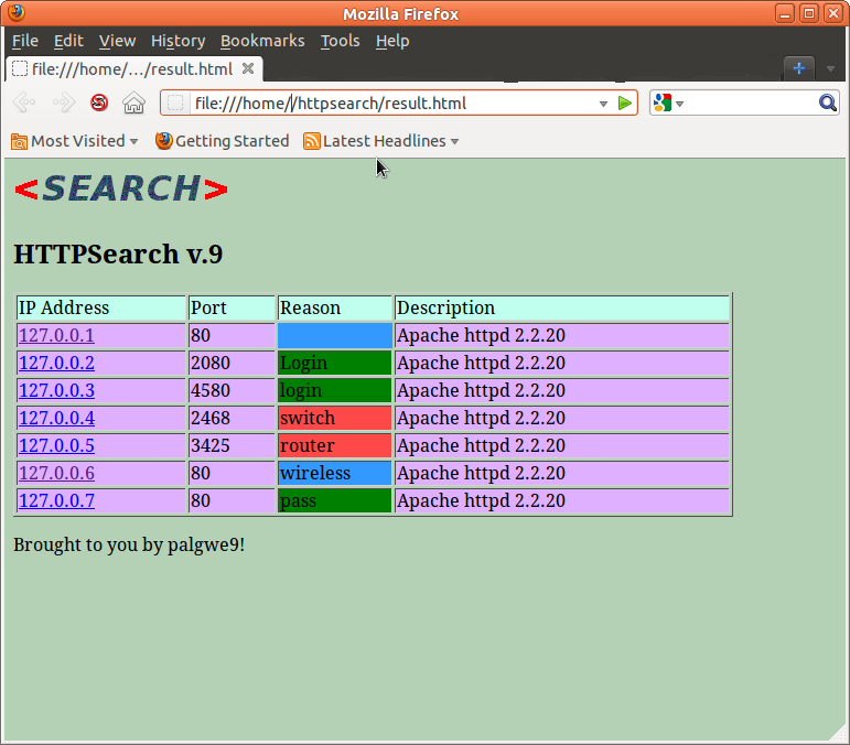 Download web tool or web app HTTPSearch