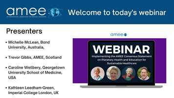 Free download Implementing the AMEE Consensus Statement on Planetary Health and Education for Sustainable Healthcare video and edit with RedcoolMedia movie maker MovieStudio video editor online and AudioStudio audio editor onlin