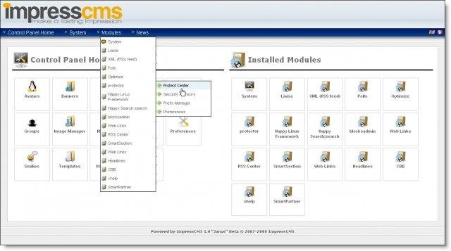 Download web tool or web app ImpressCMS