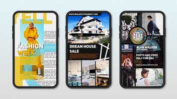 Free download Instagram Stories Pack 7 After Effects Templates video and edit with RedcoolMedia movie maker MovieStudio video editor online and AudioStudio audio editor onlin