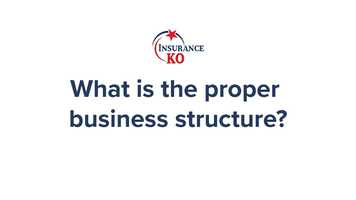 Free download InsuranceKO- What is the proper business structure? Part 1 video and edit with RedcoolMedia movie maker MovieStudio video editor online and AudioStudio audio editor onlin