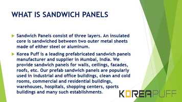 Free download Introduction to Sandwich Panels - KoreaPuff video and edit with RedcoolMedia movie maker MovieStudio video editor online and AudioStudio audio editor onlin