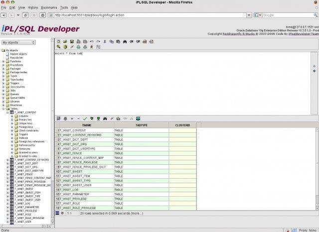 Download web tool or web app iPL/SQL Developer