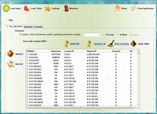 Download web tool or web app IP Range Scanner