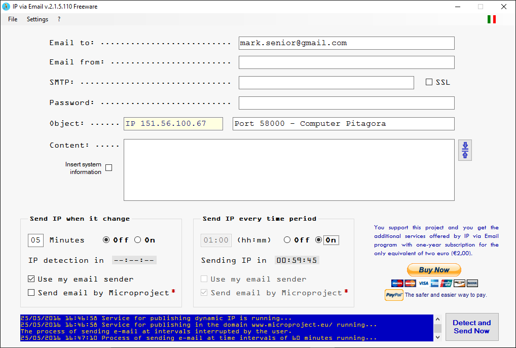 Download web tool or web app ip-via-email