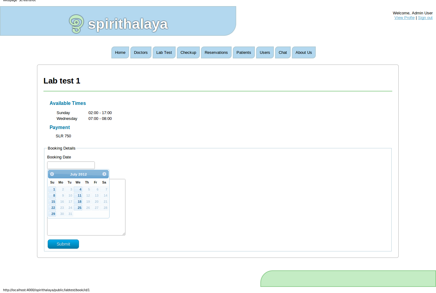 Download web tool or web app Ispirithalaya Hospital Management System