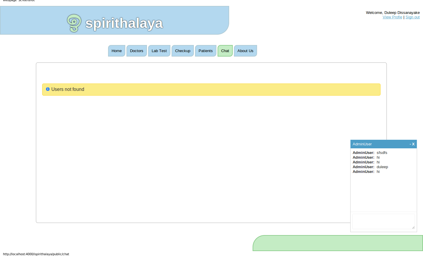 Download web tool or web app Ispirithalaya Hospital Management System