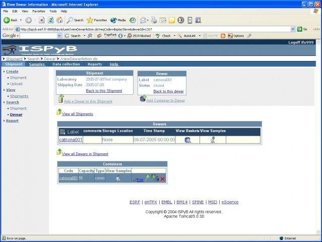 Download web tool or web app ISPyB