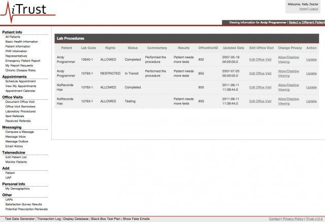 Download web tool or web app iTrust