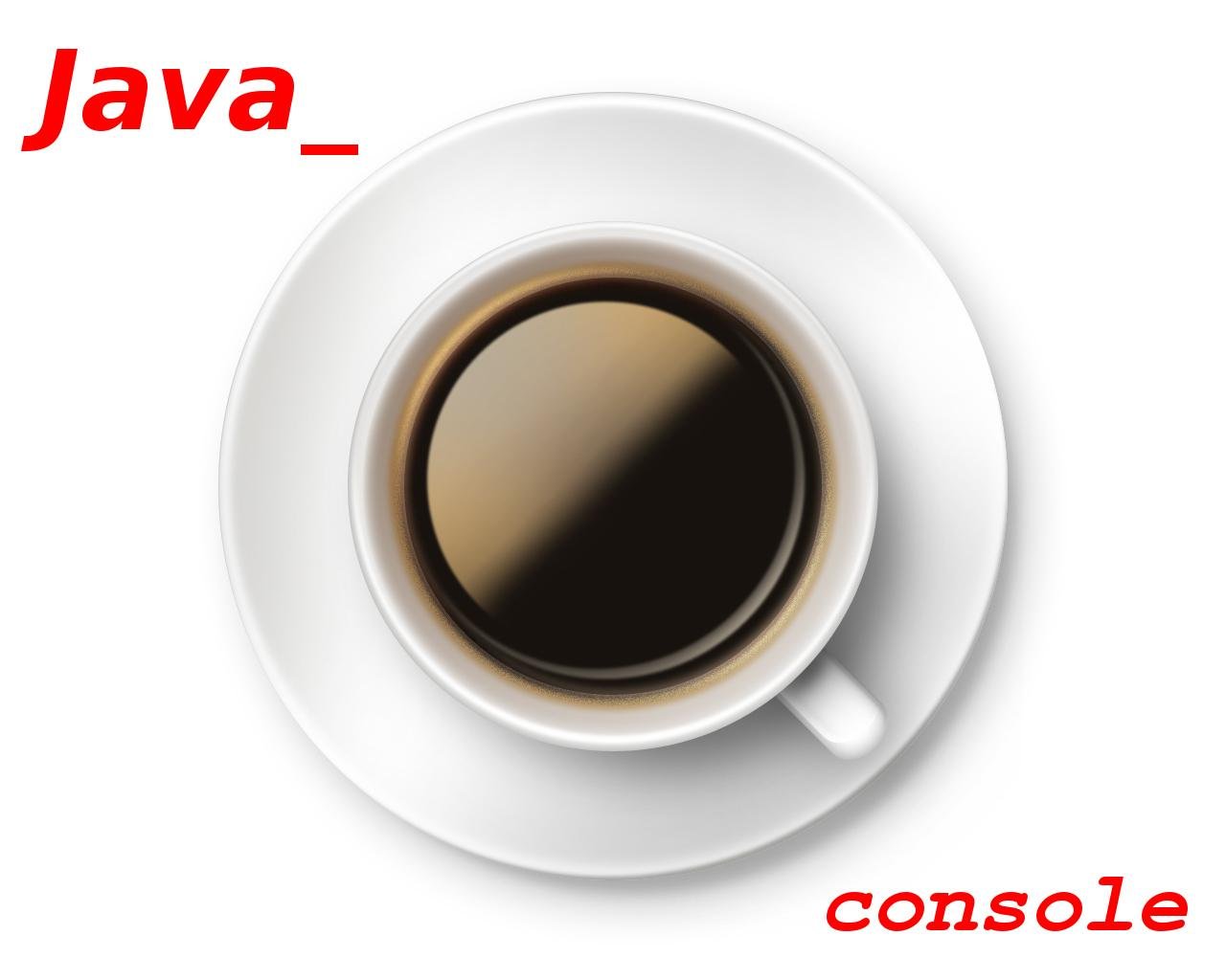 Download web tool or web app Java_console