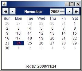 Download web tool or web app JDatePicker: Java Swing Date Picker