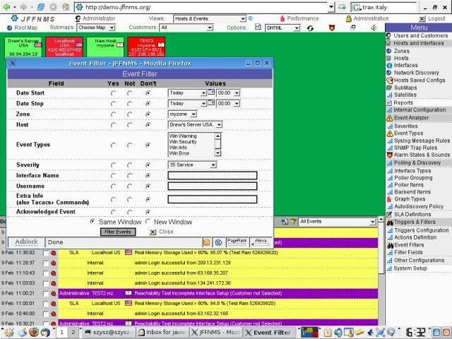 Download web tool or web app JFF Network Management System (NMS)