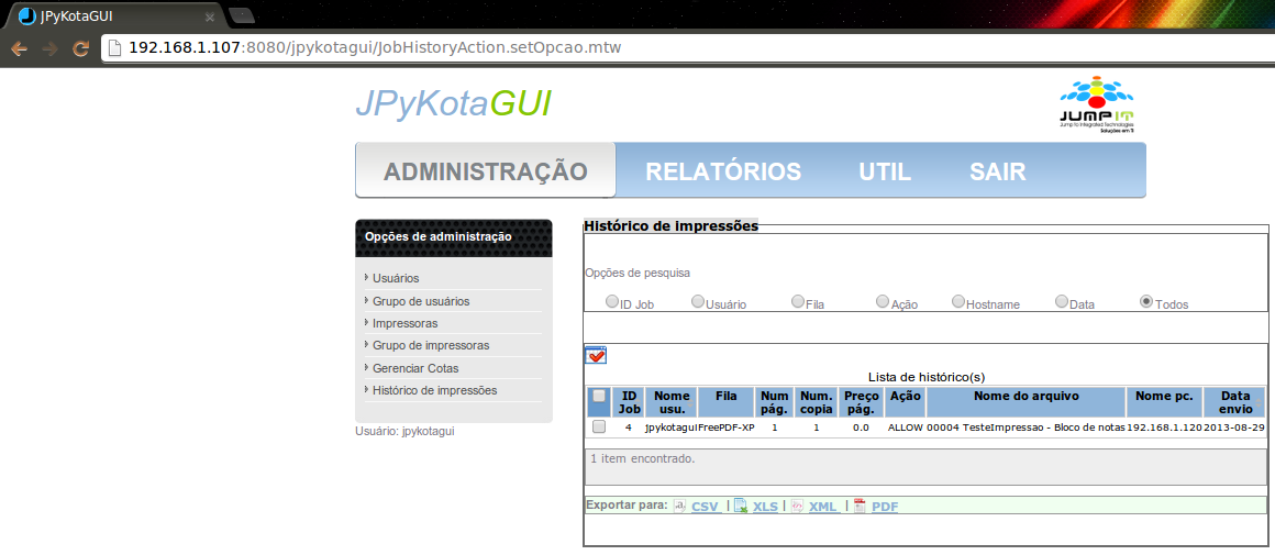 Download web tool or web app JPykotaGUI