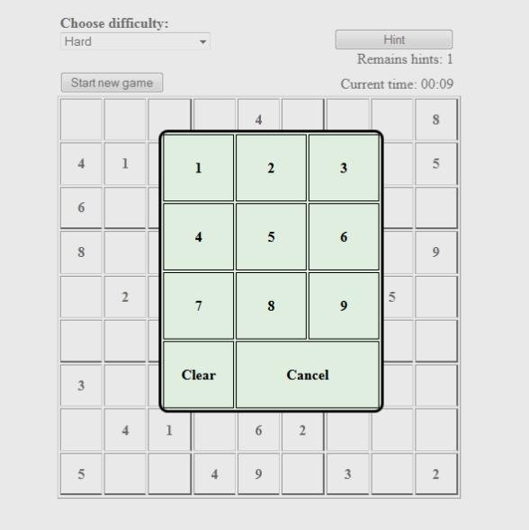 Download web tool or web app jsSudoku