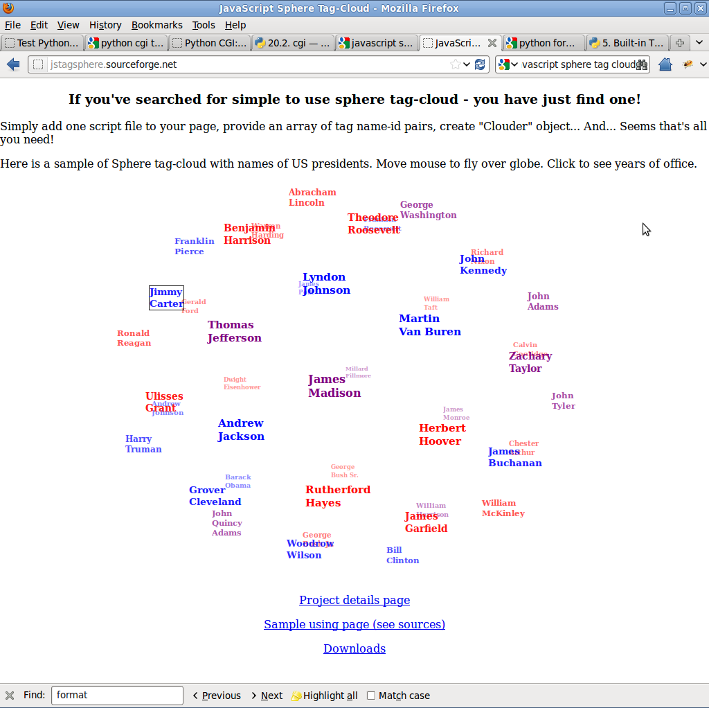 Download web tool or web app JsTagSphere