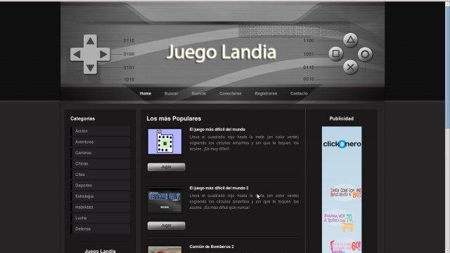 Download web tool or web app Juego Landia - Script PHP + MySql