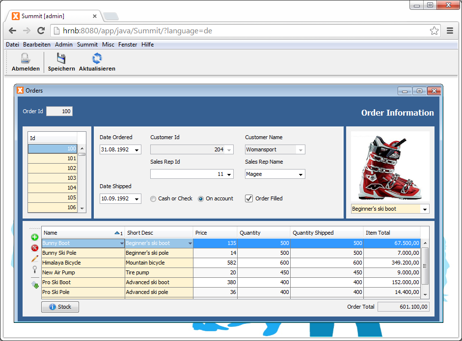 Download web tool or web app JVx - Enterprise Application Framework