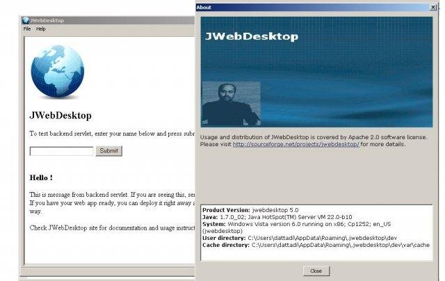 Download web tool or web app JWebdesktop