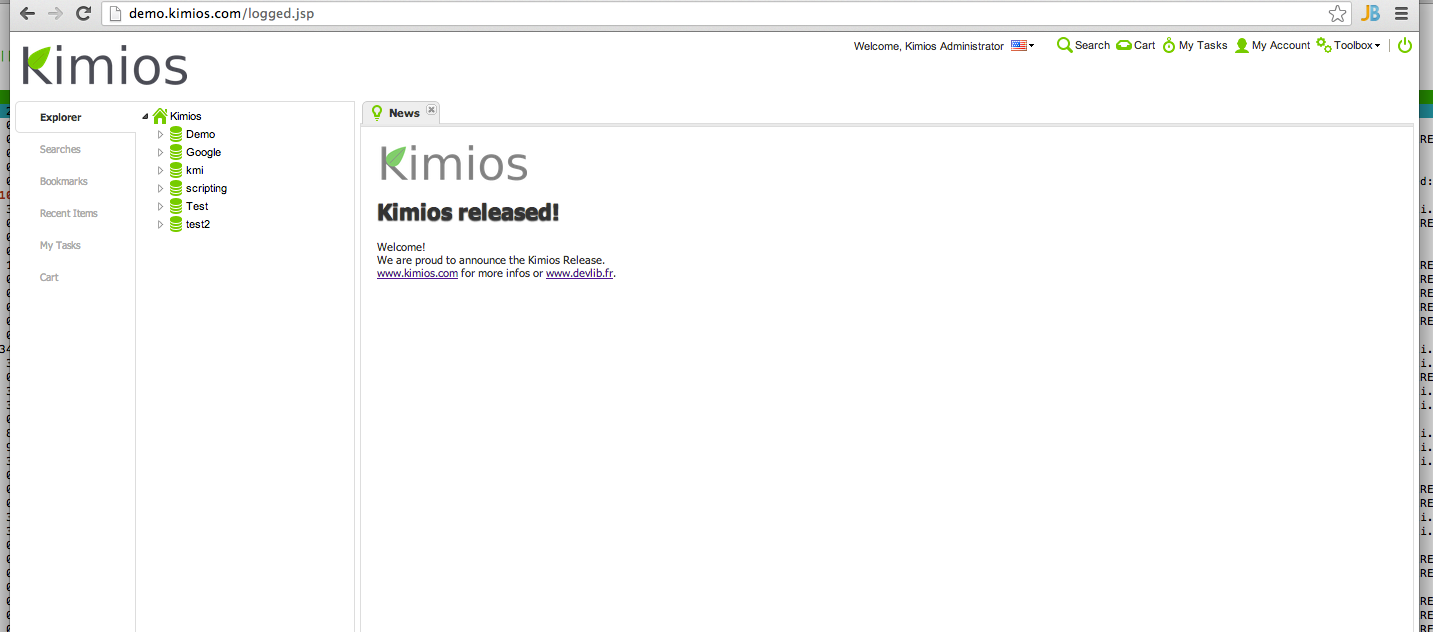 Download web tool or web app Kimios