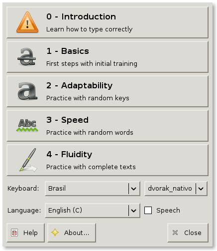 Download web tool or web app Klavaro Touch Typing Tutor