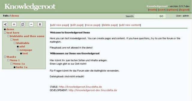 Download web tool or web app Knowledgeroot Knowledgebase