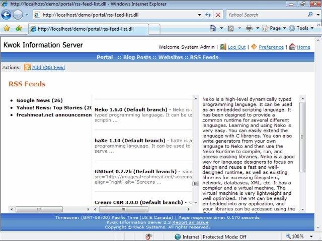 Download web tool or web app Kwok Information Server 