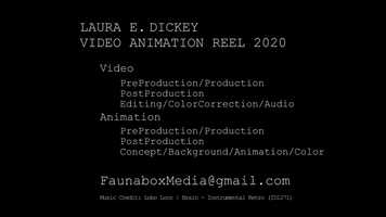 Free download Laura E. Dickey | Video Animation Reel | Spring 2020 video and edit with RedcoolMedia movie maker MovieStudio video editor online and AudioStudio audio editor onlin