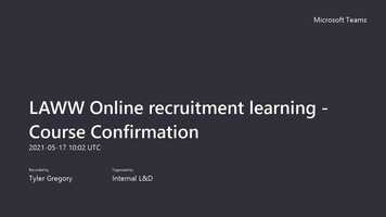 Free download LAWW Online recruitment learning - Course Confirmation.mp4 video and edit with RedcoolMedia movie maker MovieStudio video editor online and AudioStudio audio editor onlin