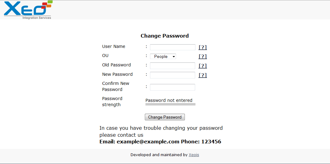 Download web tool or web app LDAP-Password-Change-Tool