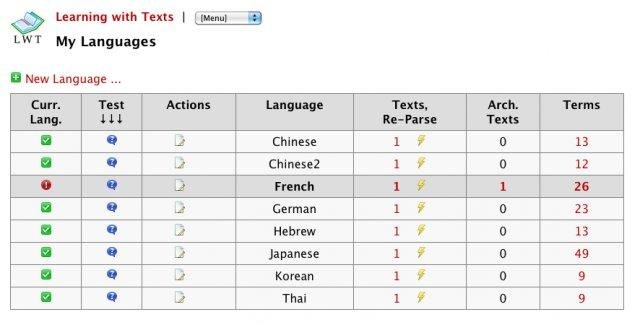 Download web tool or web app Learning with Texts (LWT)