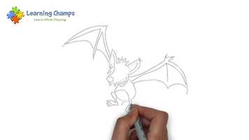 Free download Learn to draw easily with Learning Champs - Bat video and edit with RedcoolMedia movie maker MovieStudio video editor online and AudioStudio audio editor onlin