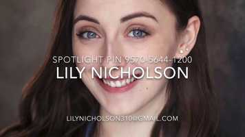 Free download Lily Nicholson Showreel 2020 video and edit with RedcoolMedia movie maker MovieStudio video editor online and AudioStudio audio editor onlin