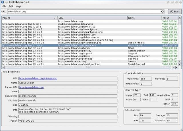 Download web tool or web app LinkChecker