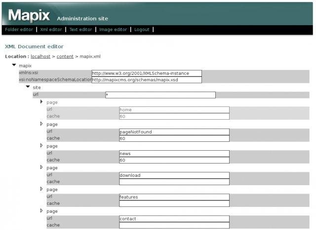 Download web tool or web app Mapix CMS